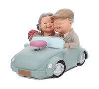 Artibetter 1pieza Figurita de Anciana de Resina Ligera Adorno Romántico para Aniversario y Boda Regalo Compacto para Padres y Recuerdos Especiales