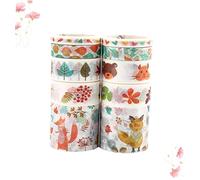 Artibetter 2 Cajas Cajas Cinta Washi Decorativa Cinta Adhesiva para Scrapbooking y Diarios del Bosque de
