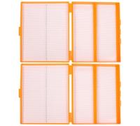 Artibetter 2 contenedores de plástico para de - Capacidad para 100 - Organizador de plástico compacto para clases de biología y laboratorios de investigación - Color naranja