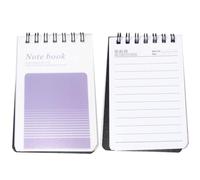 Artibetter 2 Minicuadernos de Bolsillo Diseño Delicado Encuadernación en Espiral, Papel Resistente Prácticos Blocs de Notas para Escuela y Trabajo