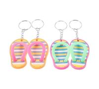 Artibetter 2 Pares de Llaveros Decorativos de Pvc y Metal Diseño de Zapatillas, Resistentes y Únicos para Colgar en Mochila Llavero Decorativo