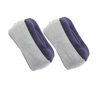 Artibetter 2 Piezas Almohadas Inflables de Apoyo para Pies y Piernas Cojines de Viaje Portátiles de PVC con Superficie de Suave Soporte Ergonómico para Avión Coche y Uso Exterior