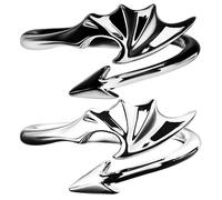Artibetter 2 Piezas Anillo de Promesa para Parejas Diseño Único, Ajustable y Resistente al Desgaste, Hecho de Aleación, Adecuado Ocasión Especial