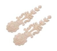 Artibetter 2 Piezas Apliques de Madera Tallada Natural para Muebles Decoración Europea Detallada Fáciles de Instalar Puertas Armarios y Paredes para Proyectos DIY