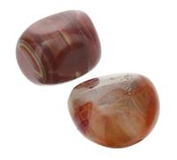 Artibetter 2 Piezas de Piedra Curativa Sardonyx de Ágata Irregular, Talladas a Mano para Sanación del Cuerpo el Espíritu, Ideales para Cristales y Terrarios