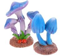 Artibetter 2 Piezas Decoración de Hongos de Resina Mini Hongo de Resina Figuras Pequeñas para Micro Paisajes y Bonsái Decoración de Mesa Accesorios Fotográficos Resistente al Desgaste Rotura