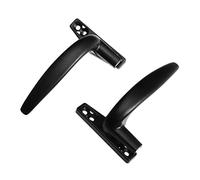 Artibetter 2 piezas Manillas para Ventana de Aleación de Aluminio de Diseño Moderno Tiradores Resistentes y Fáciles de Instalar para Puertas y Ventanas Color Negro