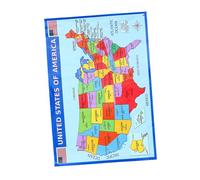 ARTIBETTER 2 Piezas Mapa de Estados Unidos colgado geografía largo cartel de estados unidos póster mapas para aprender cartel de américa mapa de pared papel ultravioleta