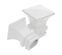 Artibetter 2 Piezas Metal Curtain Rod End Caps Thickened Finials For Window Drapes Dustproof Reinforced Support Decorative Pole Ends For Office Bathroom