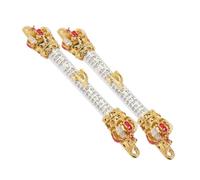 Artibetter 2 Piezas Mezuzá Metálica para Puerta con Pergamino Grabado Diseño Tradicional y Moderno Regalo Judío para Bendición del Hogar y Hanukkah de Rojo