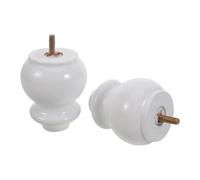 Artibetter 2 Piezas Patas de Madera Maciza para Muebles Sofá Cama y Gabinete Altura con Tornillos y Placas de Montaje Patas Versátiles para Mesa Sillón Tocador y Sofá Reclinable