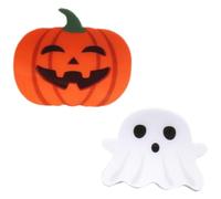 Artibetter 2 Piezas Pinzas Accesorio Pelo de Calabaza Diseño y Halloween en Fantasma se Acrílico Resistente, Estructura Sólida y No Rompen Pequeño para Mujeres y Niñas Uso Diario