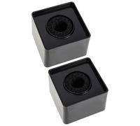 Artibetter 2 Piezas Soporte para Logotipo de Micrófono Cuadrado de Abs Negro, Resistente a Golpes, Fácil Instalación y Desmontaje para Entrevista al Aire Libre