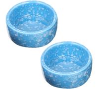 Artibetter 2 Platos de Cerámica para Hámster y Cobaya, Cuencos Resistentes a Derrames y Fáciles de Lavar, Paquete de 2 Piezas para Dueños de Mascotas Pequeñas