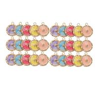 Artibetter 2 Series Colgante De Estrella De Aleación Redondo Collar Necklace Encantos Únicos Amuletos Para Hacer Joyas Encanto De Aleación De Bricolaje Chicas Diy Encanto 25 Piezas*2