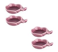 ARTIBETTER 2 Series Plato De Tinta Cerámica Con Diseño De Flor De Ciruelo Bandeja De Caligrafía Y Soporte Para Pinceles Color Aleatorio Color Aleatorio 2 Piezas*2