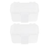 Artibetter 2 Unidades Caja de Plástico Transpirable para Lombrices de | Blanco, Ligera y Portátil, para Almacenar y Criar, Uso en Terrarios y Cajas Pequeñas