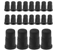 Artibetter 20 Insertos de Manguito para Vástagos de Ruedas de Muebles, Color Negro, Material Abs, Reemplazo Práctico para Patas de Sillas y Ruedas Giratorias Pequeñas