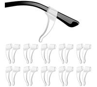 Artibetter 20 pares de gafas protectoras para las piernas, puntas de las patillas de cristal, retenedor de manguito, punta de patillas de silicona suave, ganchos para las orejas, soporte de silicona