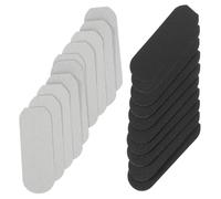 ARTIBETTER 20 Piezas Repuestos para Lima de Pies, Papel Lija Negro y Gris, 2 Juegos de 10 Unidades para Eliminar Durezas y Callos, Herramienta Exfoliante Multifunción para Cuidado de Pies