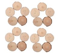 ARTIBETTER 20 piezas Rodajas de Madera Sin Terminar para Manualidades y Decoración Discos para Adornos de Navidad y Centros de Mesa Bodas