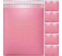 Artibetter 20 Piezas Sobres Acolchados Burbujas Autosellados, Plástico Rosa, Resistentes al Agua y Protectores, para Envíos Postales de Ropa y Joyería, para Pequeños y Medianos Negocios