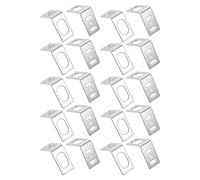 Artibetter 20 Piezas Soporte de Sensor Fijación en L de Hierro Galvanizado Plata para Sensor Fotoeléctrico E Inductivo, Montaje para Líneas de Producción Automática y Operaciones de Fábrica