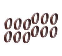 Artibetter 20piezas Anillas De Cuero Para Correa De Reloj Aros De Sujeción Para Correas De Reloj De Piel Oscuro