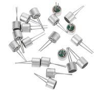 Artibetter 20piezas Cápsula De Micrófono De Condensador Electret Cilíndrica Pastilla De Micrófono De Condensador Electret Para De Cilíndrico De Alta Sensibilidad De Pastillas De