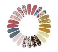 Artibetter 24 Pinzas Cabello Diseño de Flor de Tela de Poliéster y Hierro para Niñas, Accesorios Cabello Que Decoran y Sujetan Todo Tipo de Peinados Varios estilos