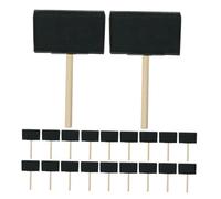 ARTIBETTER 25 Piezas Pinceles Esponja con Mango Madera Reutilizables para Manualidades y Arte Aplicadores Suaves para Acrílico Témpera Póster