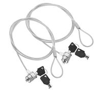 Artibetter 2juegos Cable De Seguridad para Laptop Candado Portátil Llave Bloqueo para Portátil Cable De Seguridad para Computadora Compatibilidad Monitores y Tabletas Oficinas y Viajeros