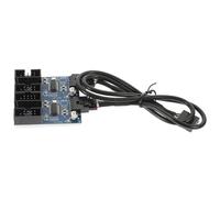 Artibetter 2piezas Adaptador USB para Placa Base De Múltiple para Pc y Dispositivos Instalación y Reducción De Transmisión De