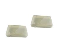 Artibetter 2piezas Caja De Almacenamiento Antigolpes y Antiestática para Disco Duro De Estuche De Protección Semi-translúcido
