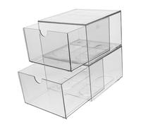 Artibetter 2piezas Caja De Maquillaje Organizador Contenedores Cosméticos Soporte Pañuelos Faciales Almacenamiento Baño