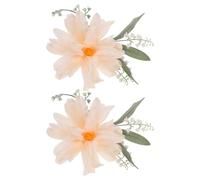 Artibetter 2piezas Clip para Sujetar Cortinas Diseño Floral Realista Clip de Metal Resistente para Decoración Moderna Dormitorios