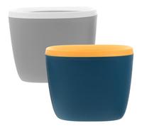 Artibetter 2piezas Mini Botes de Basura de Escritorio Tapa, Compactos y Resistentes de Pp para Oficinas y Cocina, Diseño Simple y Reducción de Olores