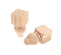 Artibetter 2piezas Patas de Madera Hechas Mano para Escritorio Reemplazo de Patas de Mesa para Muebles Centro de Mesa Armario sin Terminar