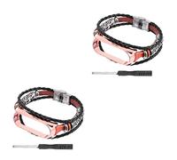 Artibetter 2piezas Pulsera De Cuentas Retro Para Mi Band Nfc Correa De Repuesto Detalles Fácil Instalación Para Ocasiones Como Citas y Viajes