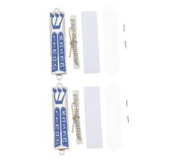 Artibetter 2piezas Regalos Judíos Mezuzá de Metal Autoadhesivo con Pergamino y Bendición Decoración Religiosa Moderna para Puertas y Ventanas