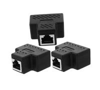 ARTIBETTER 3 Piezas Adaptador Splitter Ethernet Macho Hembras Conector Divisor Compatible con Redes Oficinas y Escuelas Sin Configuración Necesaria Construcción Duradera y