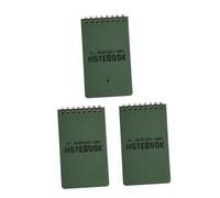 Artibetter 3 Piezas Bloc de Notas para Actividades al Aire Libre Diseño Creativo y Tamaño Compacto, Portátil y Hecho de Pvc Resistente al Agua