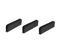Artibetter 3 Piezas Bolsa De Cepillo Cuadro Caja De Cepillo Plegable Transportador Organizador De Pinceles Largo Bolsa De Suministros De Arte Almacenamiento Portaescobillas Tela Oxford Black