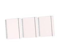 Artibetter 3 Piezas Cuaderno de Anillas Cuaderno Punteado Cuadriculado y Portátil para Estudiantes Notas y para Actividades Escolares y Diy