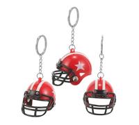 ARTIBETTER 3 Piezas Mini Football Helmet Keychains Compact Sports Charms For Backpacks and Bags Rugby Hockey Accessories For Fans and Collectors