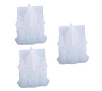 ARTIBETTER 3 Piezas Molde Silicona Diy Castillo para Manualidades Molde para Decoraciones Personalizadas para Estatuas y Adornos