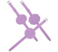 Artibetter 3 Piezas Pulsera de Notas Borrables Pulsera Borrable Lista de Tareas Pendientes de Silicona Púrpura Reutilizable, Forma de Reloj, para Estudiantes y Personal Sanitario