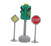 Artibetter 3 Semáforos De Juguete Señal De Stop para Lámpara De Tren Semáforo De Ferrocarril Cruce De Peatones Semáforo Decoración Semáforo Inteligente Señales De Tráfico para Luz