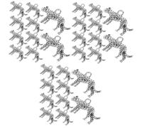 Artibetter 3 Series Colgante De Leopardo 3d Encantos Para Pulseras Encantos De Animales Antiguos Llave Hola Joyería Accesorio De Bricolaje Joya Aleación Silver 10 Piezas X 3
