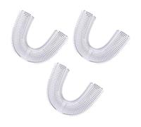Artibetter 3 Unids U Tipo Niños Cepillo de Dientes Cabezal Manual Blanqueamiento Cepillo de Dientes Cabeza Silicona Cepillo Cabeza para Niños Niñas ( 2- 6 Años )